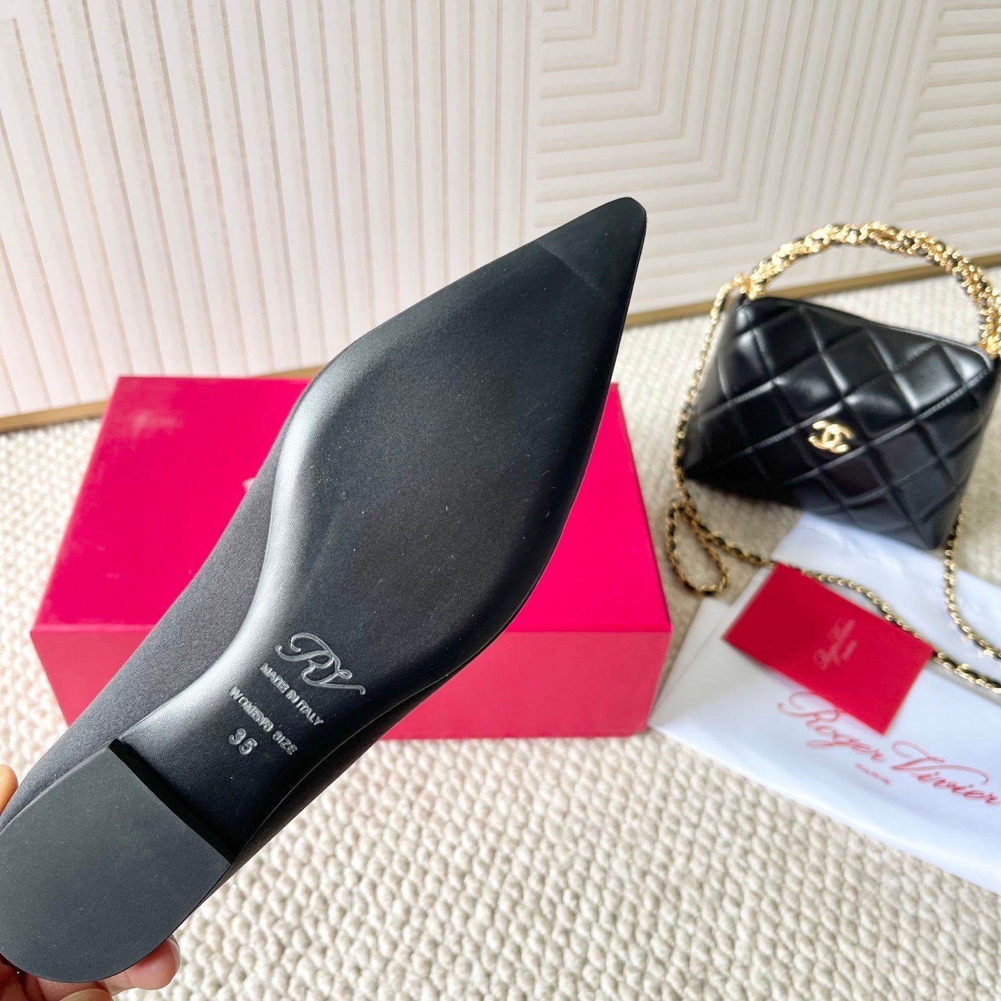 EFFLORESCENCE BALLERINAS IN BLACK SATIN