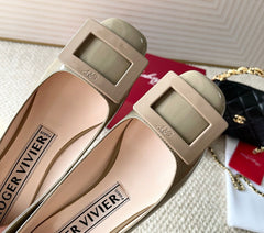 U LOOK BALLERINAS IN GURKHA GLOSSY CALFSKIN