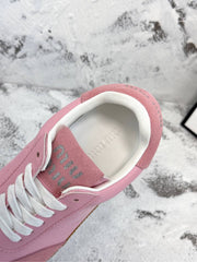 RETRO SNEAKERS IN PINK LAMBSKIN MIX SUEDE