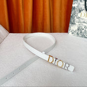 DIOR 25S BELT 20 MM IN WHITE CALFSKIN 562163