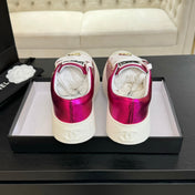 BIG-HEAD COOKIE SHOES IN MAGENTA PURPLE LAMBSKIN