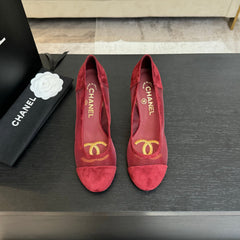 HIGH HEEL 85 MM SANDALS IN CHERRY RED SUEDE AND MESH