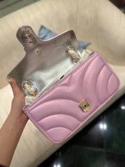 GG MARMONT 26 MEDIUM SHOULDER BAG LIGHT PINK CALFSKIN