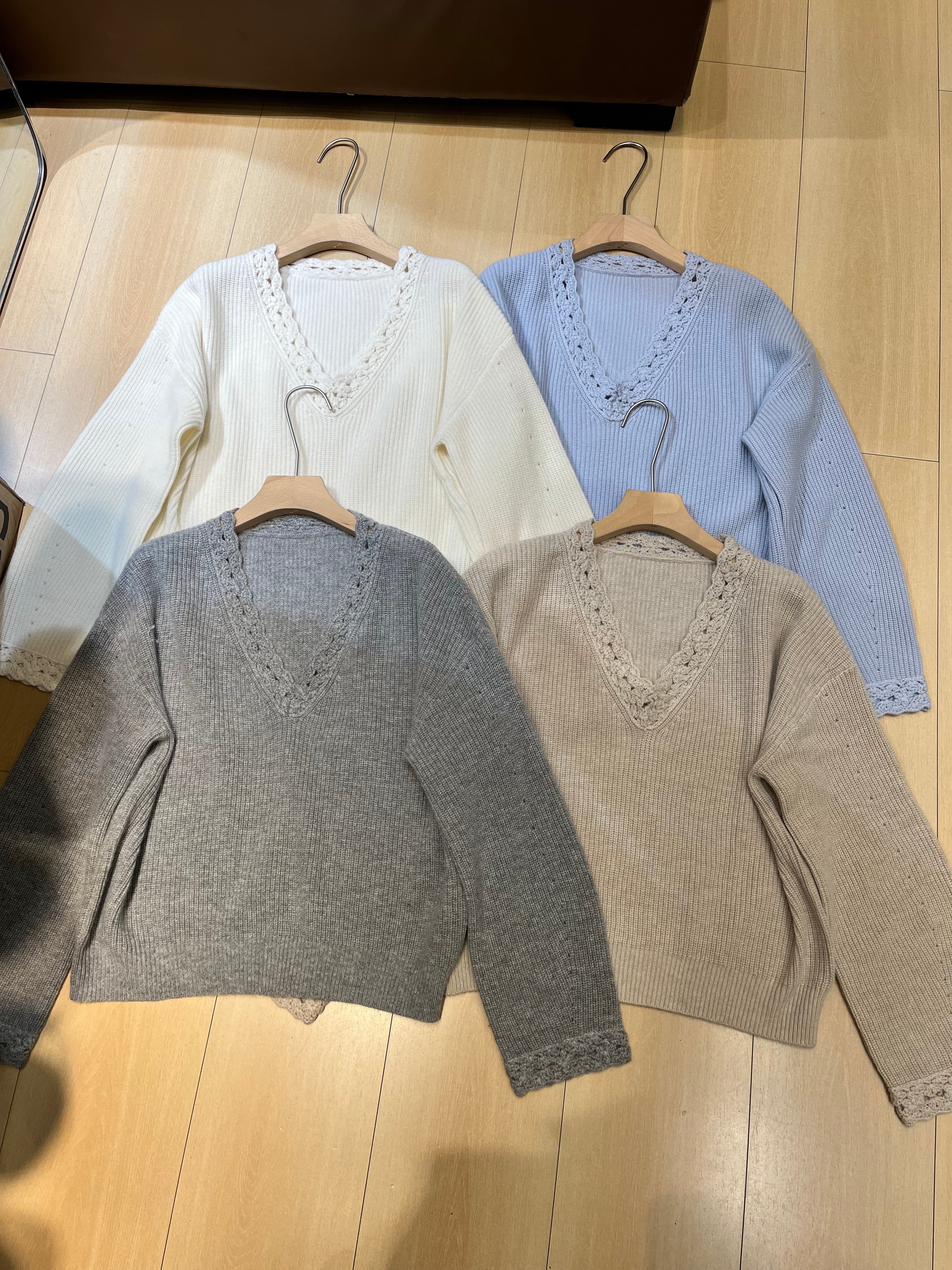 LP 26S V-NECK CASHMERE SWEATER 633