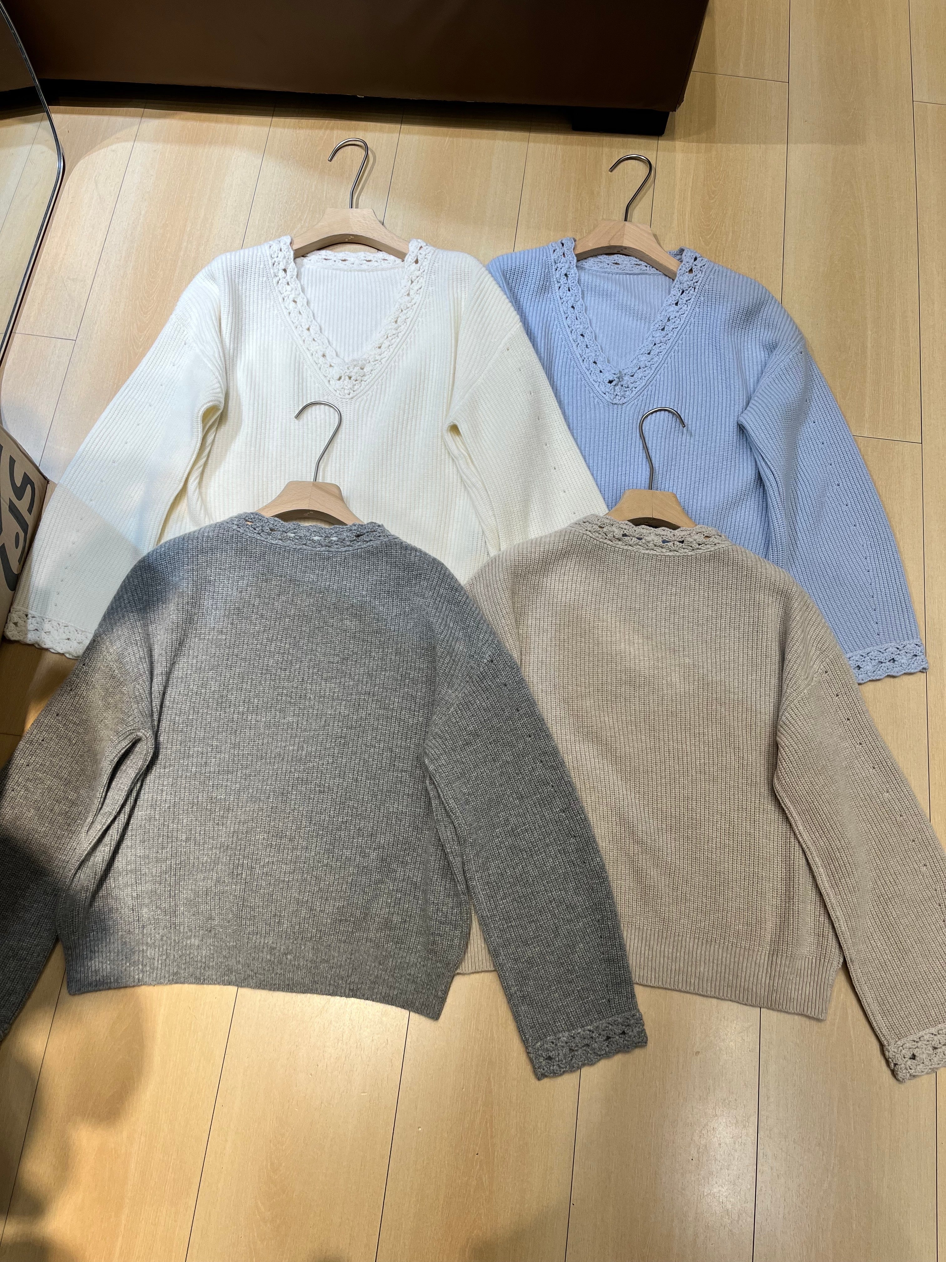 LP 26S V-NECK CASHMERE SWEATER 633