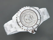 J12 Quartz White Ceramic White Numerals White Dial