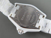 J12 Quartz White Ceramic White Numerals White Dial