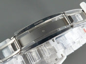 J12 Date Automatic White Ceramic Blue Numerals White Dial