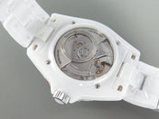 J12 Automatic White Ceramic Diamond Numerals White Dial