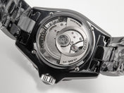 J12 Date Automatic Black Ceramic Diamond Numerals Black Dial Black Steel Hands