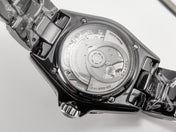 J12 Automatic Black Ceramic Black Numerals Black Dial White Steel Hands