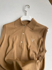PRADA SLEEVELESS POLO SHIRT STYLE 155
