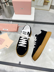 ECRU SNEAKERS IN BLACK SUEDE