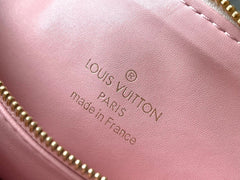 COUSSIN BB 21 IN WHITE MONOGRAM EMBOSSED LAMBSKIN GOLD HARDWARE