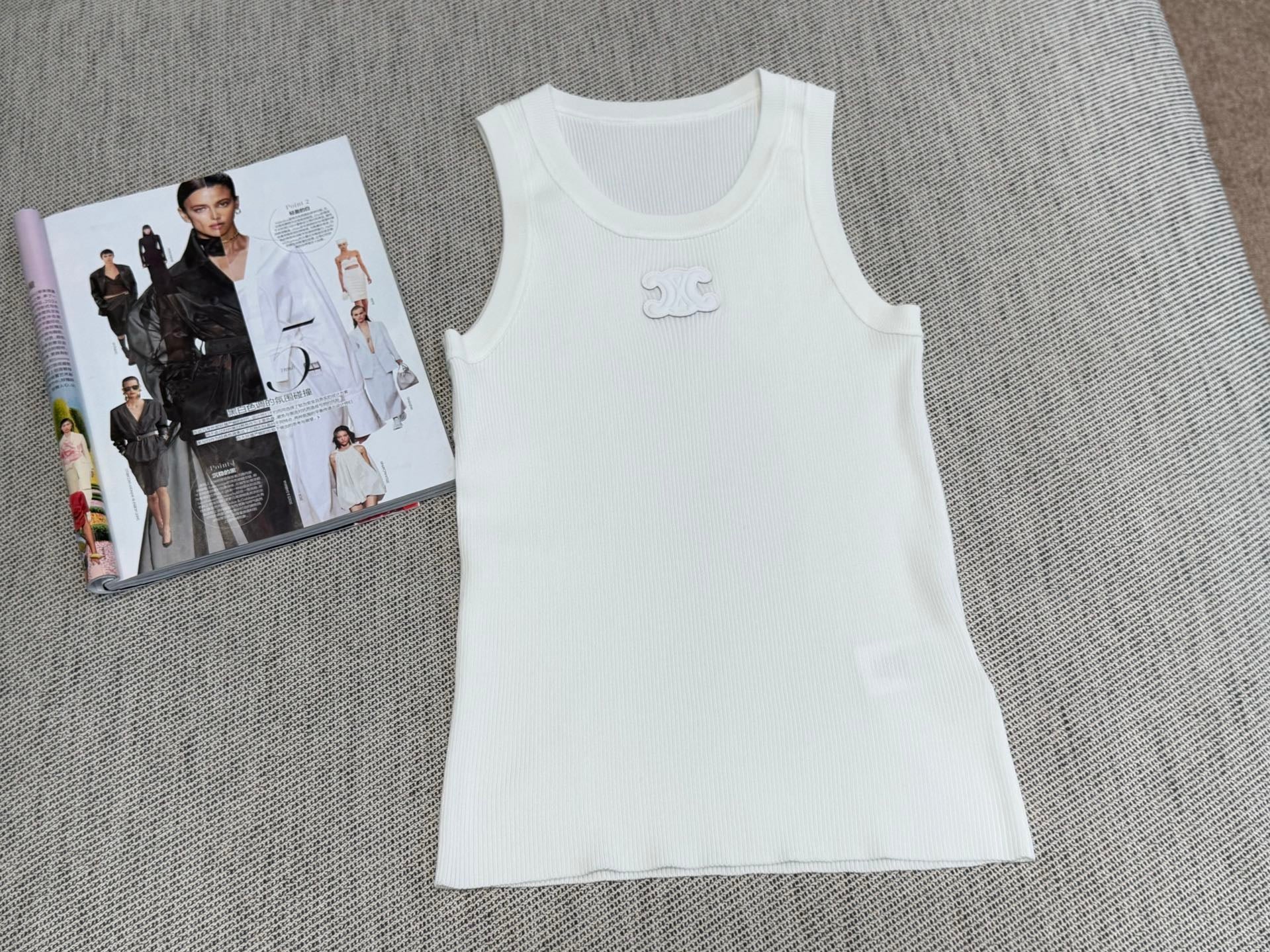 Celine Tank Top Tencel Fabric 232711