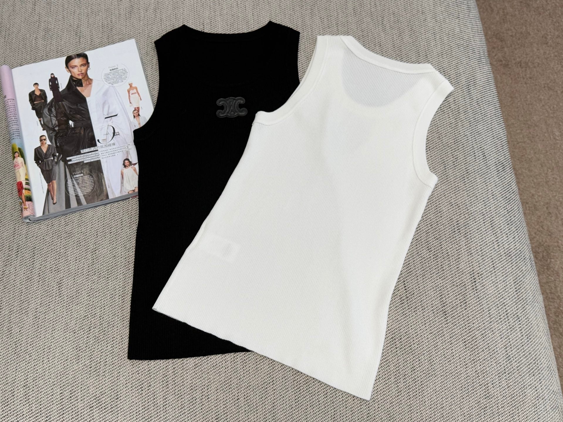 Celine Tank Top Tencel Fabric 232711