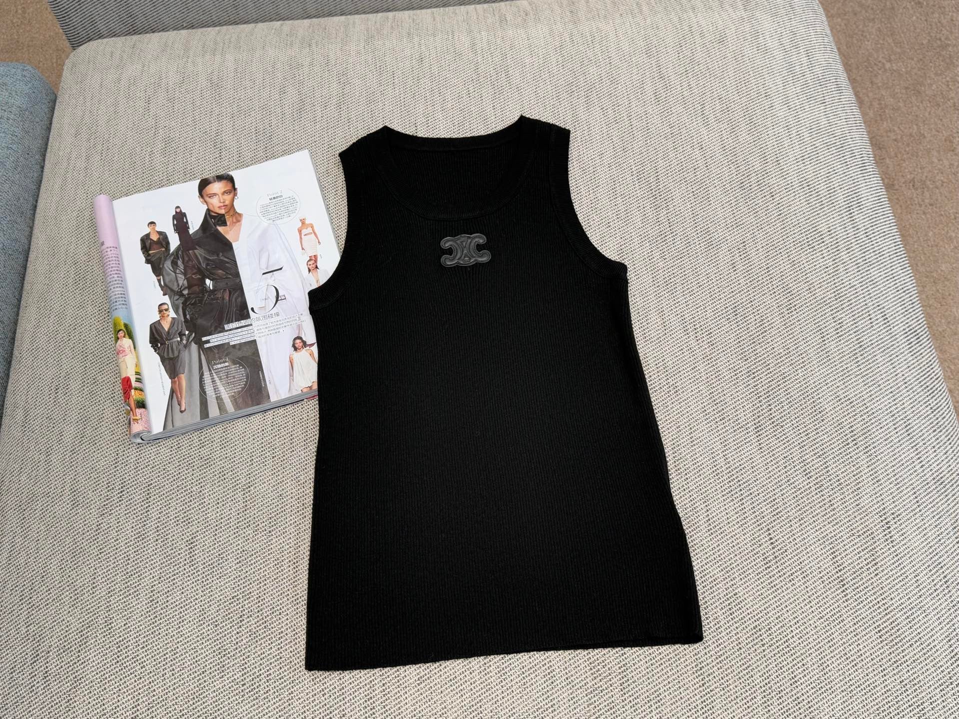 Celine Tank Top Tencel Fabric 232711