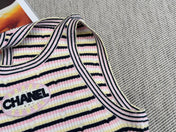 Chanel Tank Top Multicolor Tencel 232700