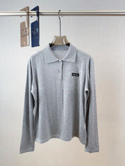 MIUMIU LONG-SLEEVE KNIT POLO 315