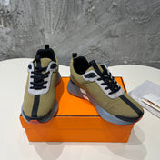 HEROS SNEAKERS OLIVE GOATSKIN