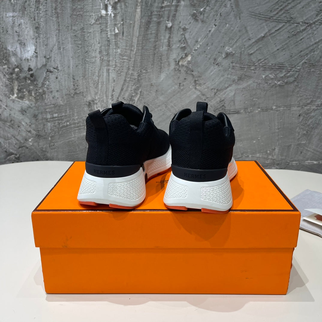 HEROS SNEAKERS BLACK MIX ROSE GOATSKIN