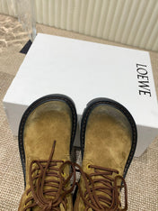 LW SIERRA COMBAT BOOT AMBER AND BLACK SUEDE