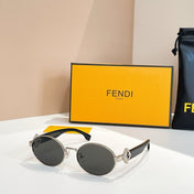 FIRST CRYSTAL CHUNKY OVAL FRAME SUNGLASSES 40277 IN METAL