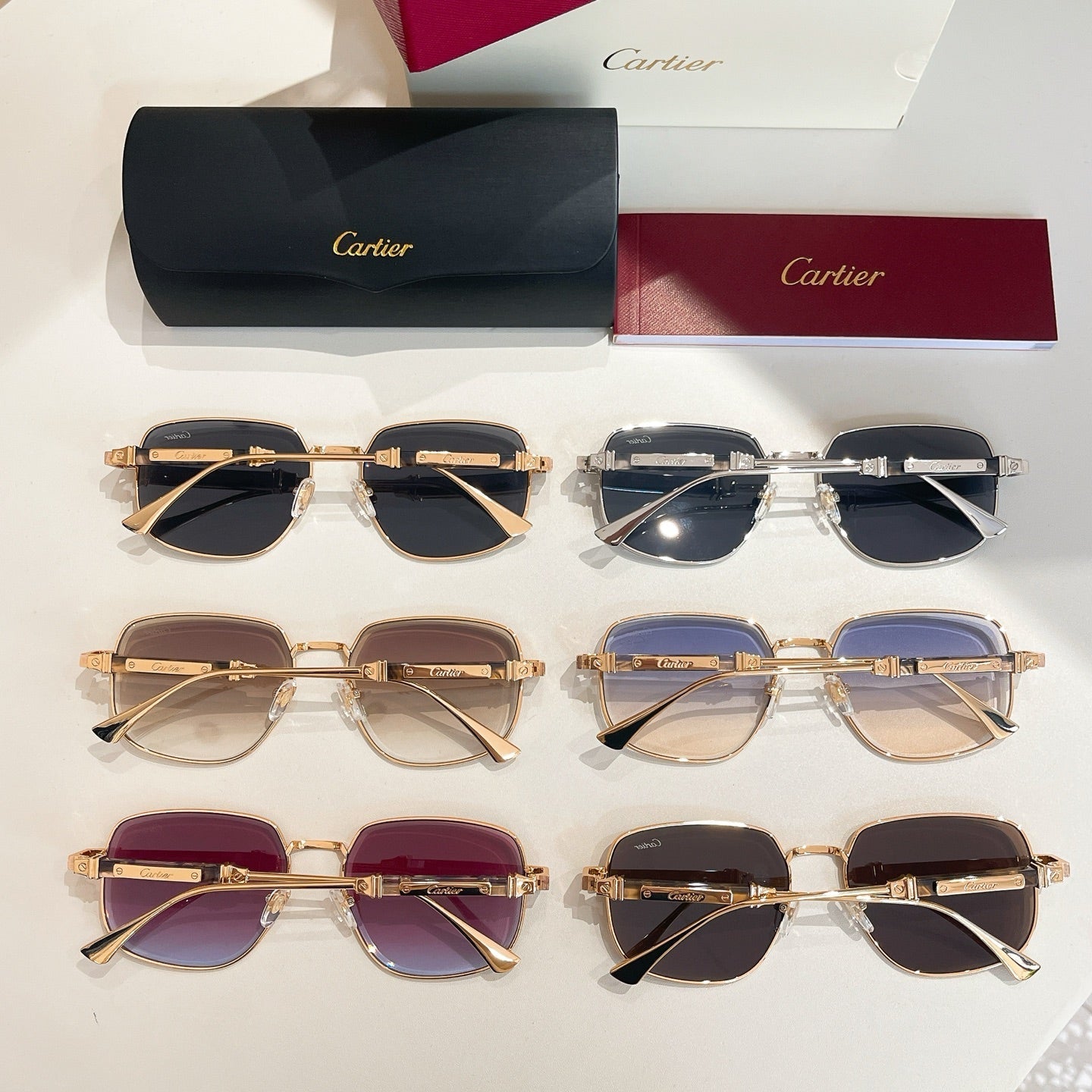 PREMIÈRE SQUARE FRAME SUNGLASSES CT0485S IN METAL