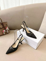 MY DD SLINGBACK PUMP 85MM IN BLACK DENIM