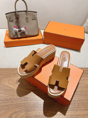 HM 25S HIGH WEDGE SANDALS IN BROWN LAMBSKIN STYLE 6