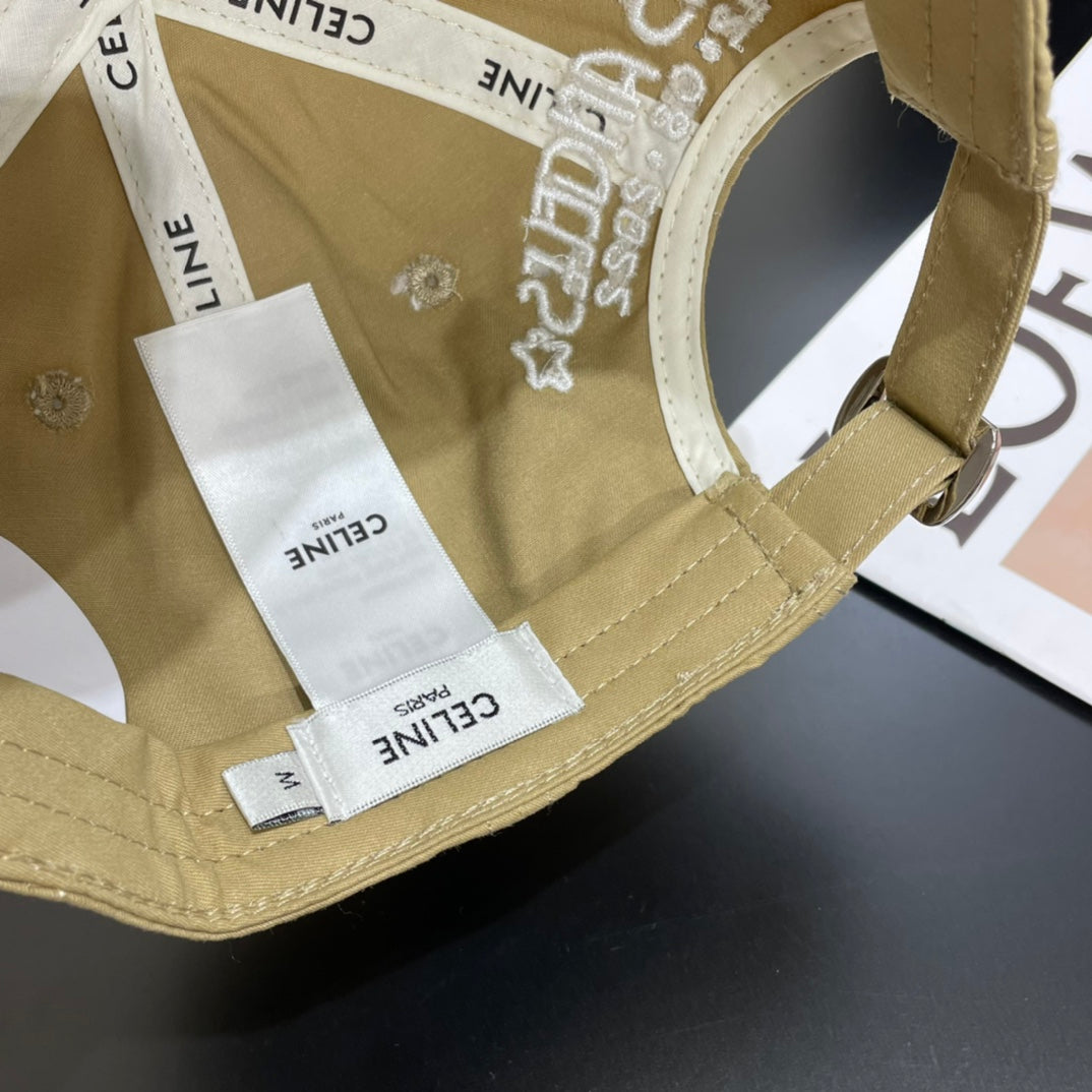 CELINE 25S BASEBALL CAP 735284 IN CANVAS