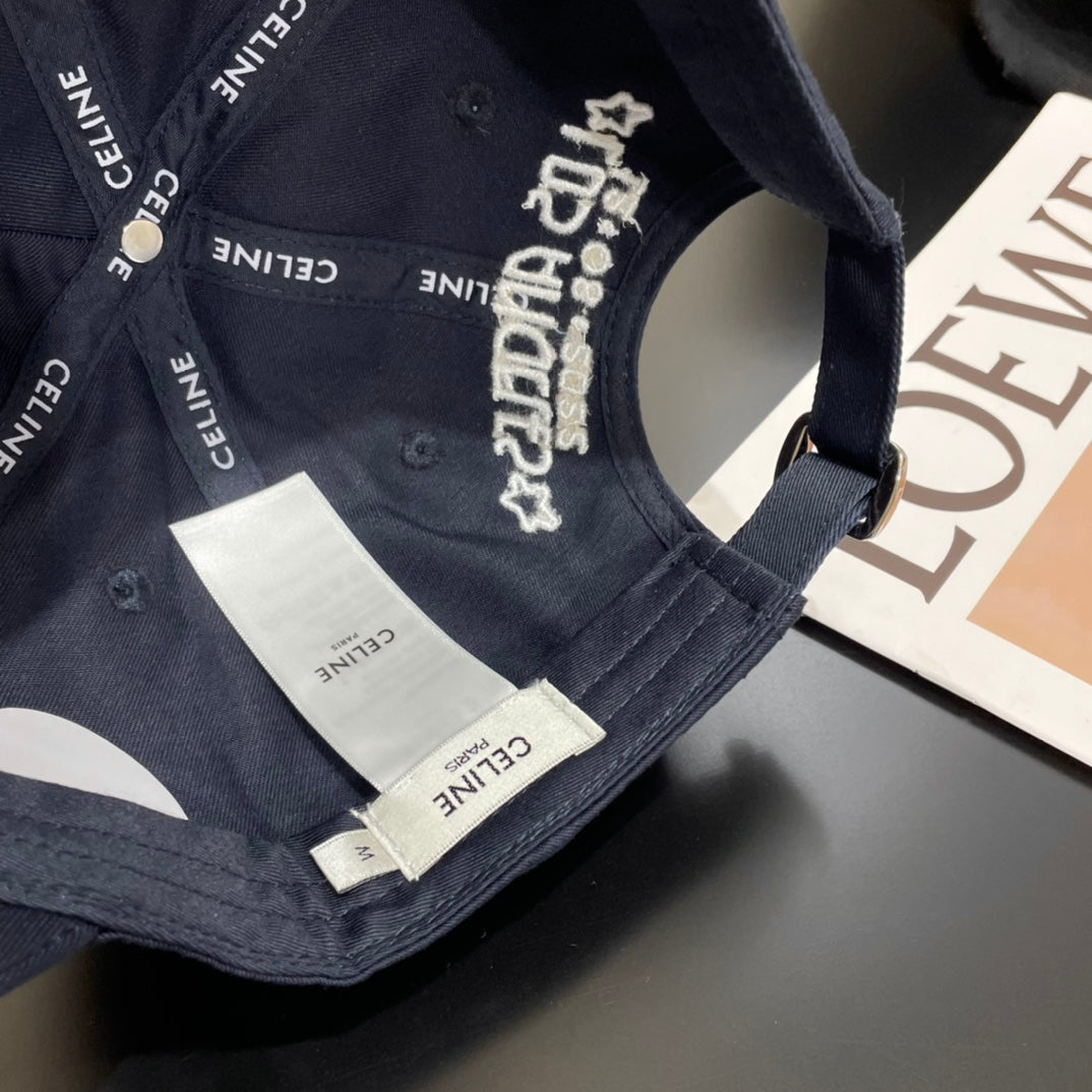 CELINE 25S BASEBALL CAP 735287 IN CANVAS