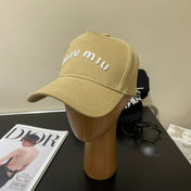 MIUMIU EMBROIDERED DENIM BASEBALL CAP STYLE 76