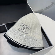 STRAW BUCKET HAT IN WHITE 672972