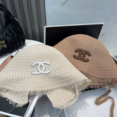 KNITTED BUCKET HAT IVORY 673885