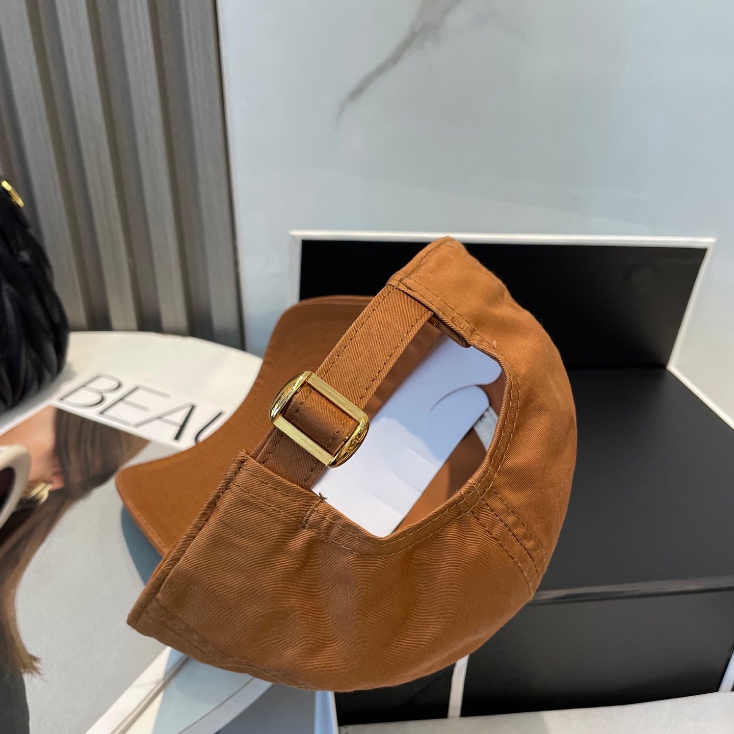 BASEBALL CAP MODEL650751 IN BURNT ORANGE COTTON