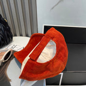 MM BASEBALL CAP IN ORANGE VELVET