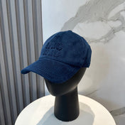 MM BASEBALL CAP IN NAVY BLUE VELVET