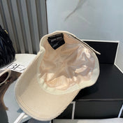 MM BASEBALL CAP IN CREAM WHITE VELVET