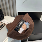 MM BASEBALL CAP IN BROWN ORANGE FABRIC BRAND EMBROIDERY