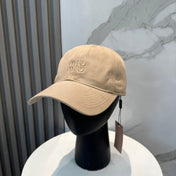MM BASEBALL CAP IN BEIGE FABRIC BRAND EMBROIDERY