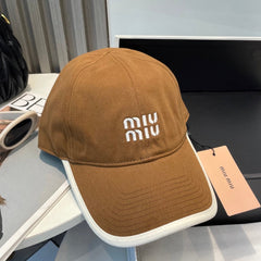 MM BASEBALL CAP IN BURNT ORANGE FABRIC STYLE 5