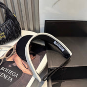 MM SPORT VISOR CAP IN BLACK MIX WHITE FABRIC