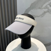 MM SPORT VISOR CAP IN COOL GRAY MIX WHITE FABRIC