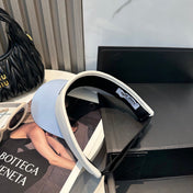 MM SPORT VISOR CAP IN PASTEL BLUE MIX WHITE FABRIC