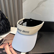 MM SPORT VISOR CAP IN PASTEL BLUE MIX WHITE FABRIC