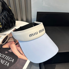 MM SPORT VISOR CAP IN PASTEL BLUE MIX WHITE FABRIC