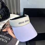 MM SPORT VISOR CAP IN PASTEL PURPLE MIX WHITE FABRIC