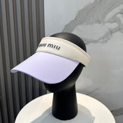 MM SPORT VISOR CAP IN PASTEL PURPLE MIX WHITE FABRIC