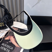 MM SPORT VISOR CAP IN PASTEL GREEN MIX WHITE FABRIC